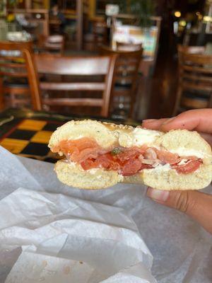 Lady Lox bagel Just hits the spot!