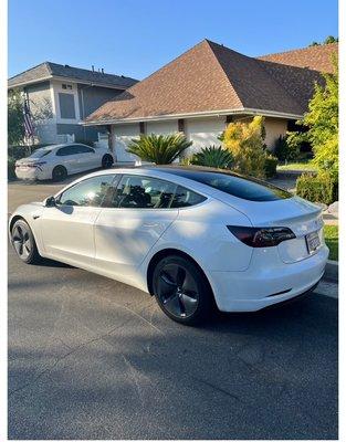 Tesla color match paint service