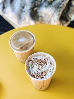 Cappuccino and Pumpkin Pie Latte