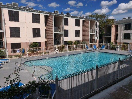 This is the Joplin pool. Blue and beautiful!