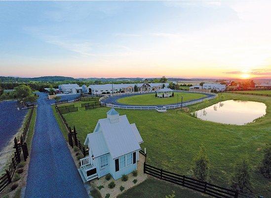 Sunrise over Virginia's Premier Wedding Event Venue