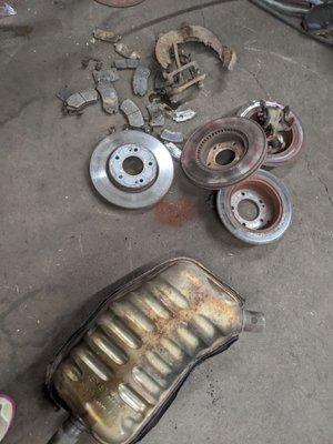 Old parts from my vehicle