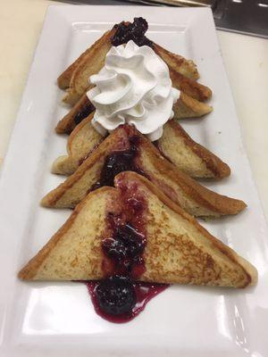 French toast with home made marmalade