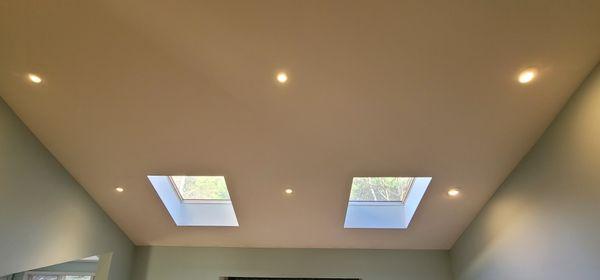 New recessed lighting added