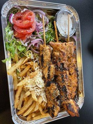 Chicken Souvlaki Platter