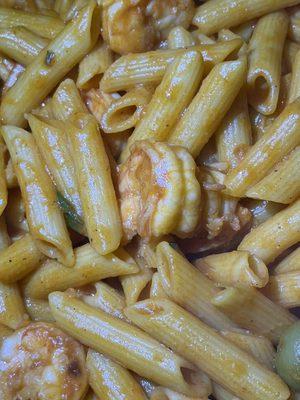 Deliciosas Pasta con camarones