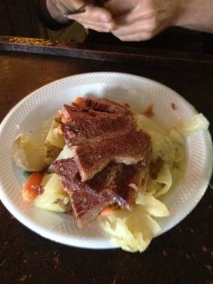 TISH' World Famous corned beef & cabbage!