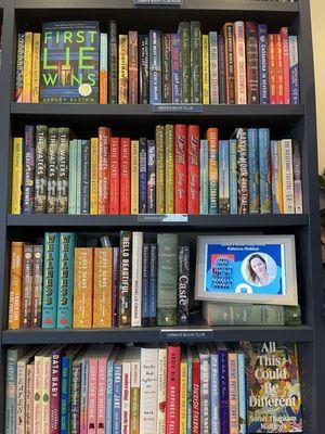 So fun, that so many celebrity book clubs have a shelf!