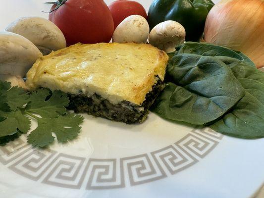 Our Grecian-Style Spinach Quiche!