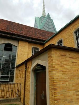 stained-glass steeple