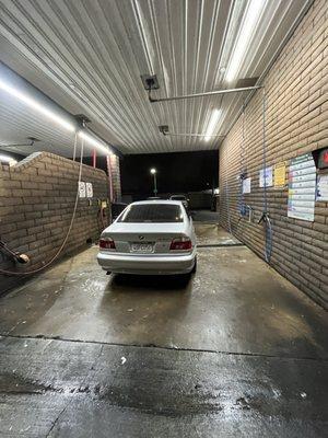 Ambiance of the car wash