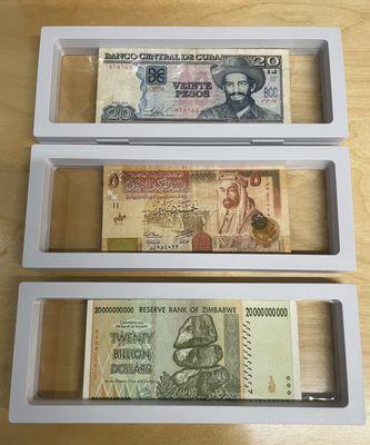 Foreign currency  (Cuba , Jordan, Zimbabwe)