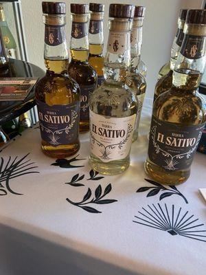 El Sativo Tequila Dinner '24- the three tequilas for the evening