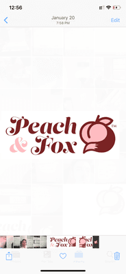 Peach & fox