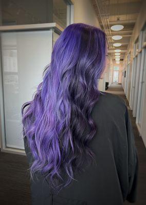 Black and violet + extensions