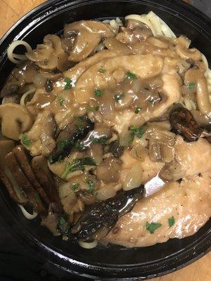 Chicken Marsala dinner