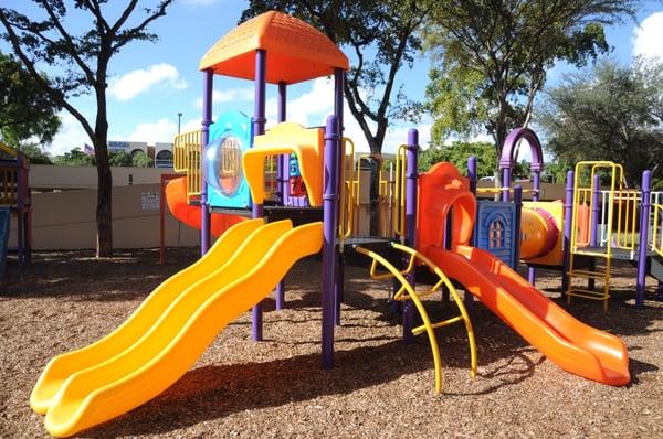 Kids can enjoy the fun playground!