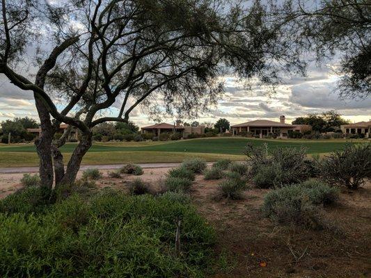 View of the f the beautiful golf course.