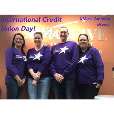 Amherst Branch Staff on International Credit Union Day