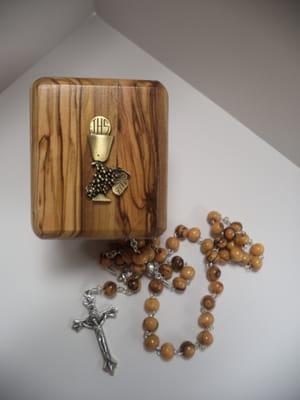 rosary and box