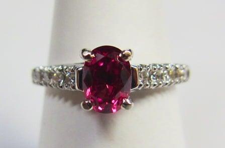 Pink Sapphire Alternative Engagement ring