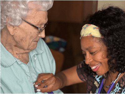 St Agnes Home-
Assisted Living Warmed By His Love.