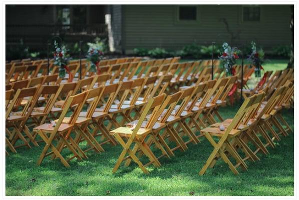 Cottage Chairs and Shepard Hooks