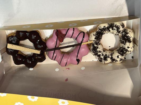 Nutella, Strawberry and Oreo Donuts