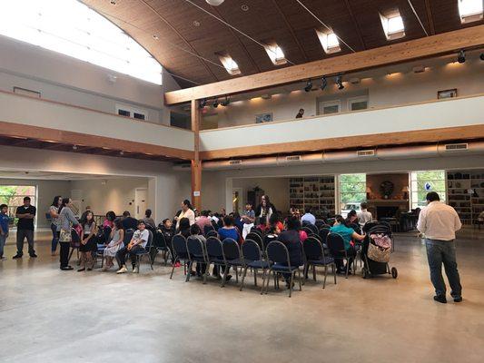 First reconciliation in the community center. Nov 5th 2016