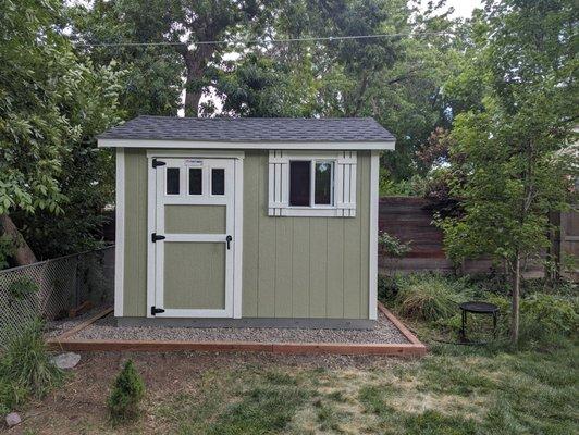 Finished shed