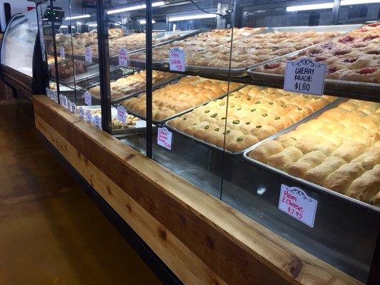 The bakery; coffee station to the left (not pictured)