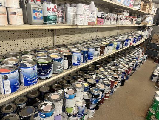 Find pre-mixed gallons of paint from a variety of brands on our shelves everyday.