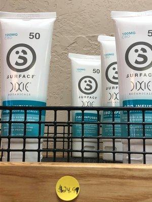 Sunscreen 50 spf 100 mg. CBD in stock now!