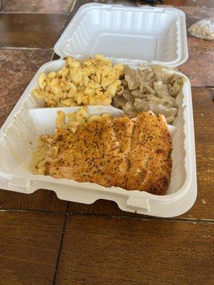 Salmon Mac and cheese.  Delicious!!!