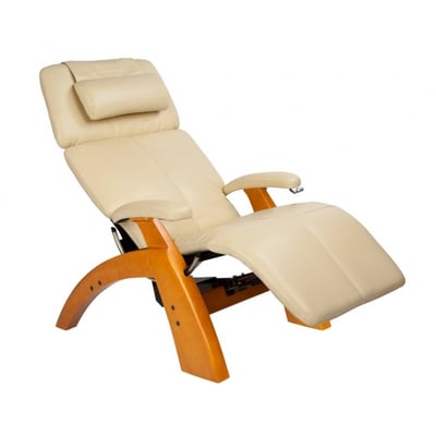 The zero gravity Human Touch Chair which take pressure off your neck and back to relieve pain.  Our clients love the comfort!