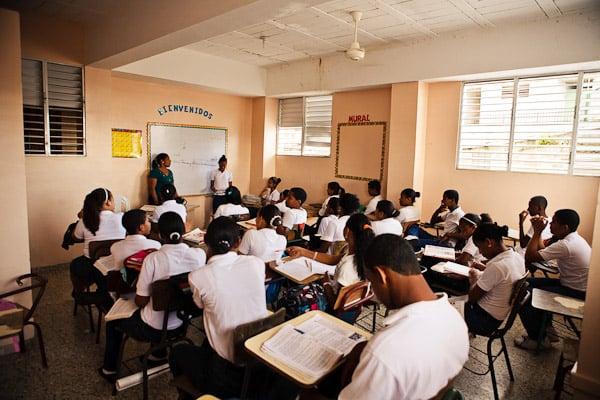 One of our classrooms in Herrera, Dominican Republic.