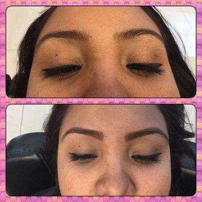 Before/After image of Threading done at our location