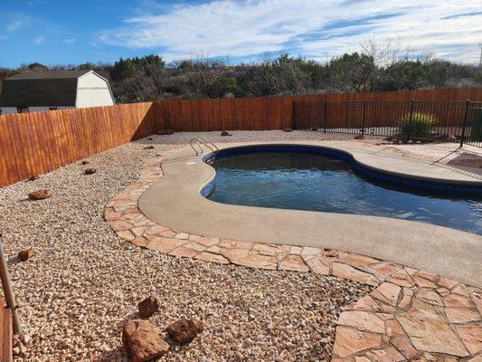 French Drain with Hardscaping