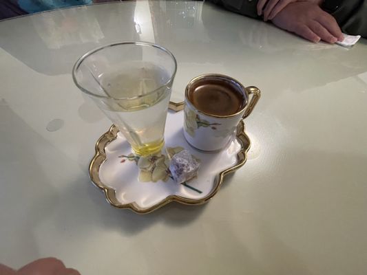 Turkish coffee and Turkish delight.