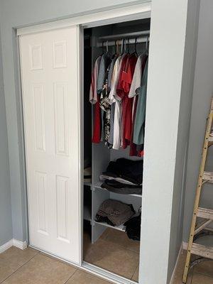 His own closet  :)