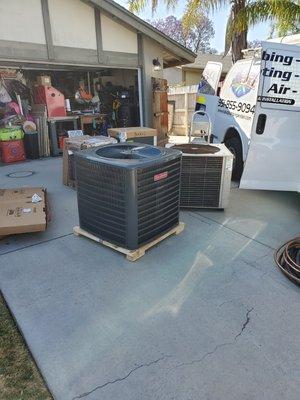 4 ton air conditioner and furnace installation