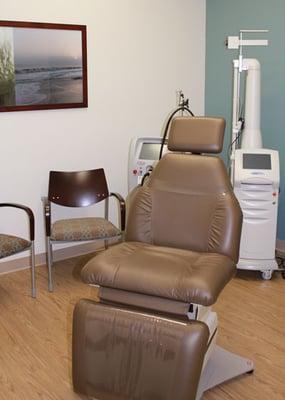 Exam room - modern and spotlessly clean.