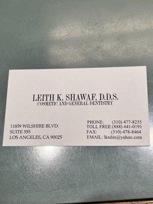 Shawaf Leith, DDS