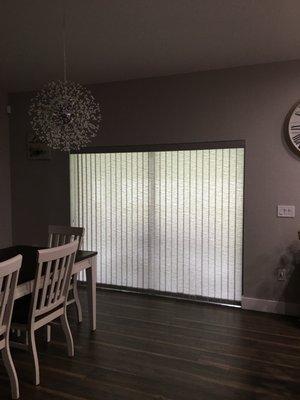 Fabric vertical blinds