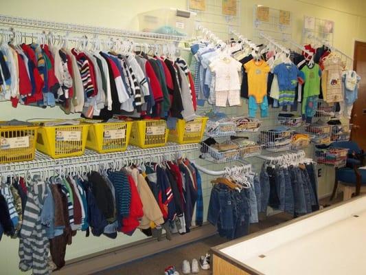 Boy clothes in Boutique.