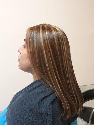 Mechas.  En. Color. Chocolate