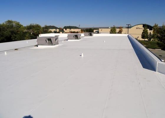 Actual A to Z Roofing commercial installation