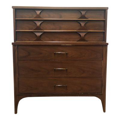 Mid-Century Modern Kent Coffey Perspecta Highboy Dresser