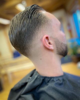 A clean cut , drop fade done by Eric at Barba District located in Tewksbury! Book with him now!