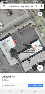 In case you're having trouble finding us, we're on the SW corner of Whitman & Mission St, directly across from the Wells Fargo drive thru.